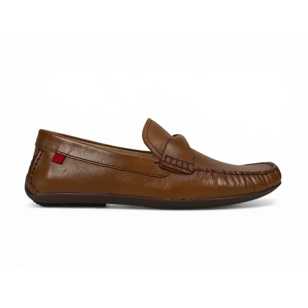 Marc Joseph Plymouth Driver Loafer Mens 10 Brown Nappa Leather Slip On‎ Moccasin